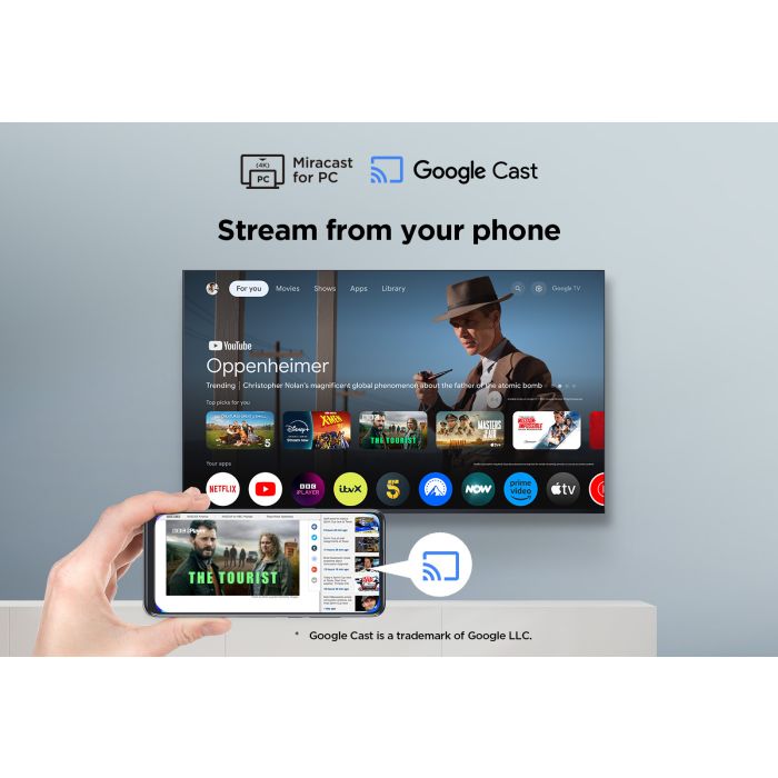 TCL 50V6C-UK 50inch 4K Direct LED HDR Google TV