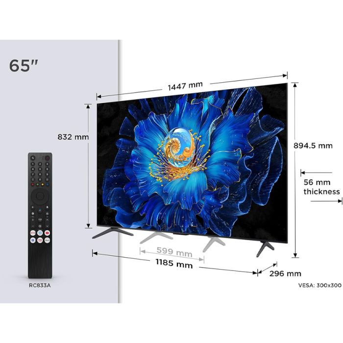 TCL 65C6KS-UK 65inch 4K Ultra HD QD-Mini LED TV