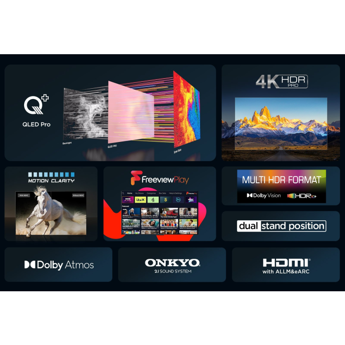 TCL 75C655K 75inch 4K QLED HDR Pro Android TV
