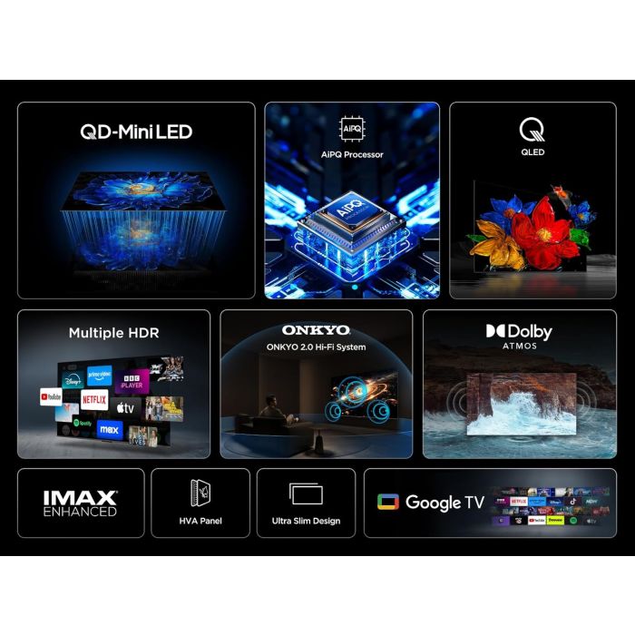 TCL 75C6KS-UK 75inch 4K Ultra HD QD-Mini LED TV