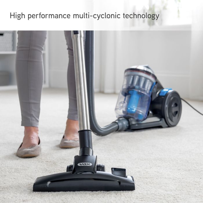 VAX CCQSASV1P1 Air Stretch Pet Vacuum Cleaner - Grey & Blue