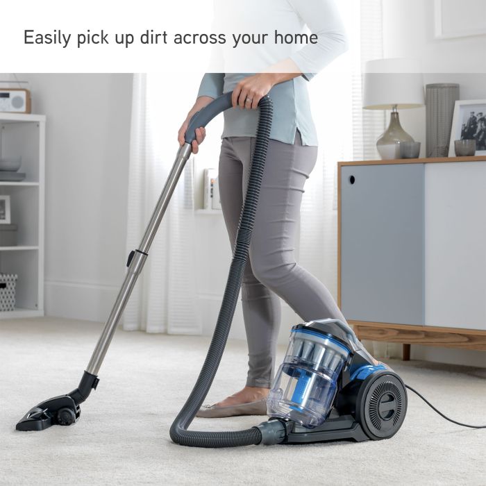VAX CCQSASV1P1 Air Stretch Pet Vacuum Cleaner - Grey & Blue