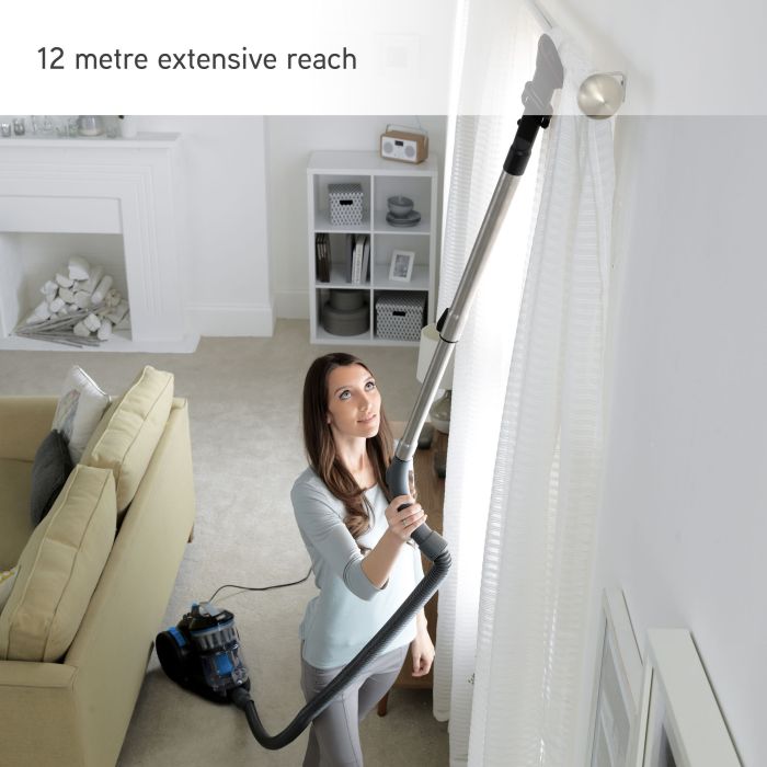 VAX CCQSASV1P1 Air Stretch Pet Vacuum Cleaner - Grey & Blue