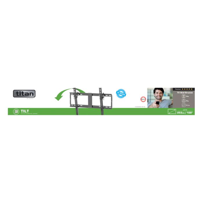 Vivanco VVTVTILM100INCH80KG TV Wall Mount, Tilt, 100inch, 80Kg