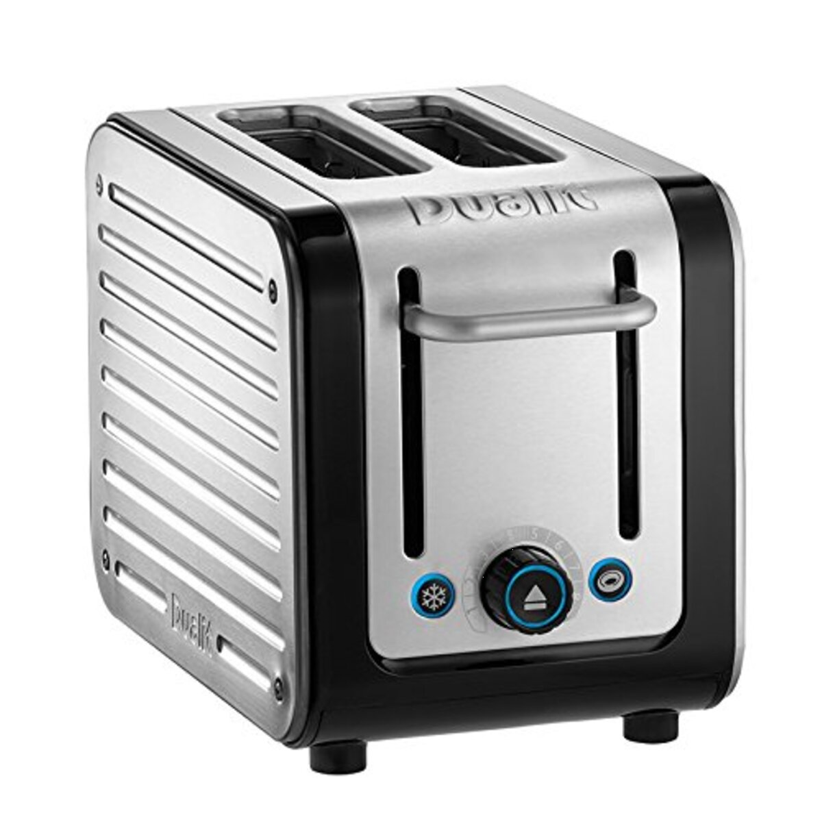 Dualit 26505 ARCHITECT 2 Slot Toaster, Black/Stainless Steel