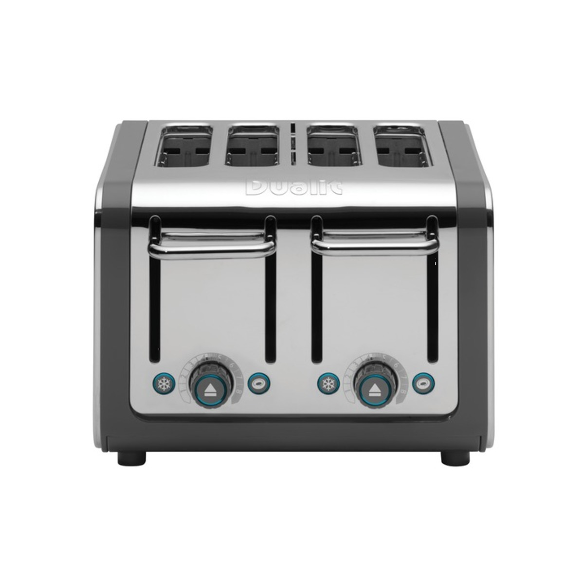 Dualit 46526 ARCHITECT 4 Slot Toaster, Grey/Stainless Steel