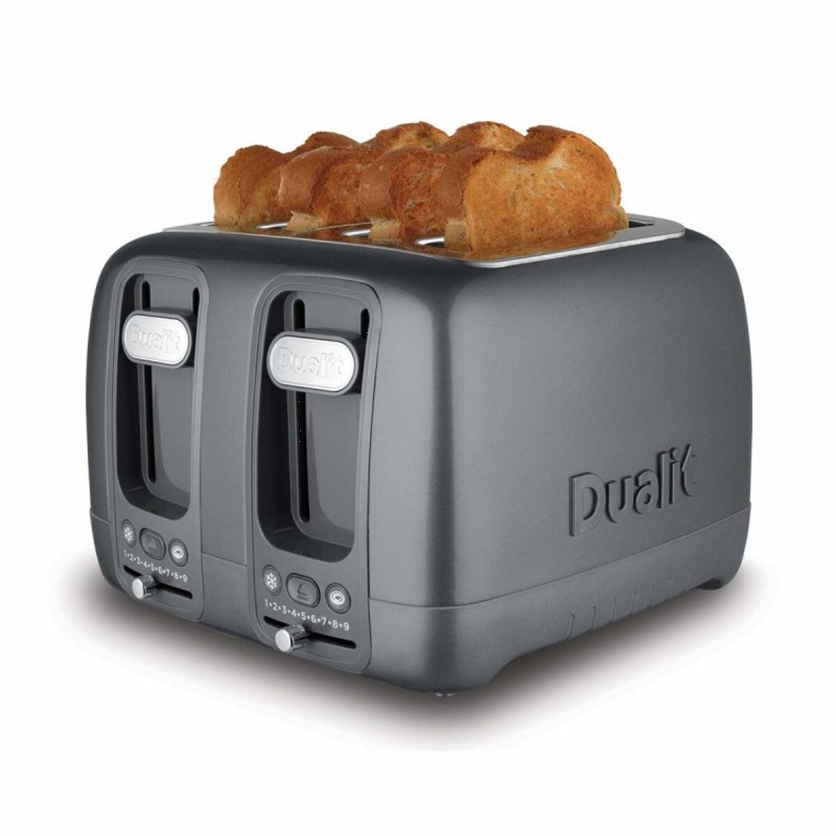 Dualit 46603 GREY DOMUS 4 Slot Toaster, Grey