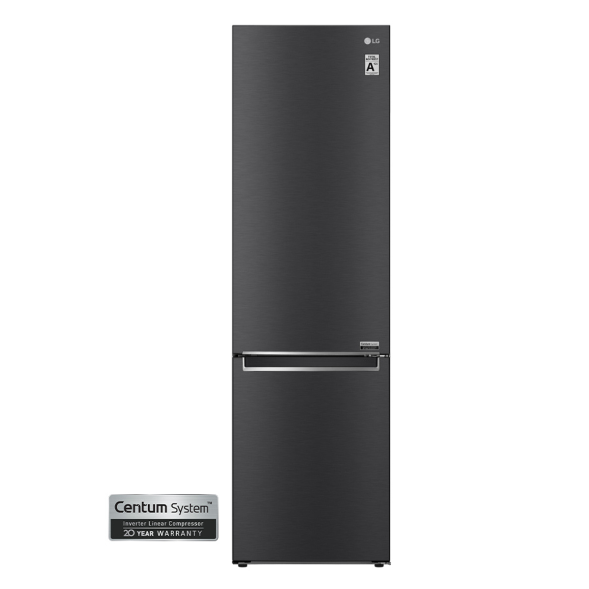 LG GBB92MCABP B Rated Centum 384L 60cm Tall Fridge Freezer, Black