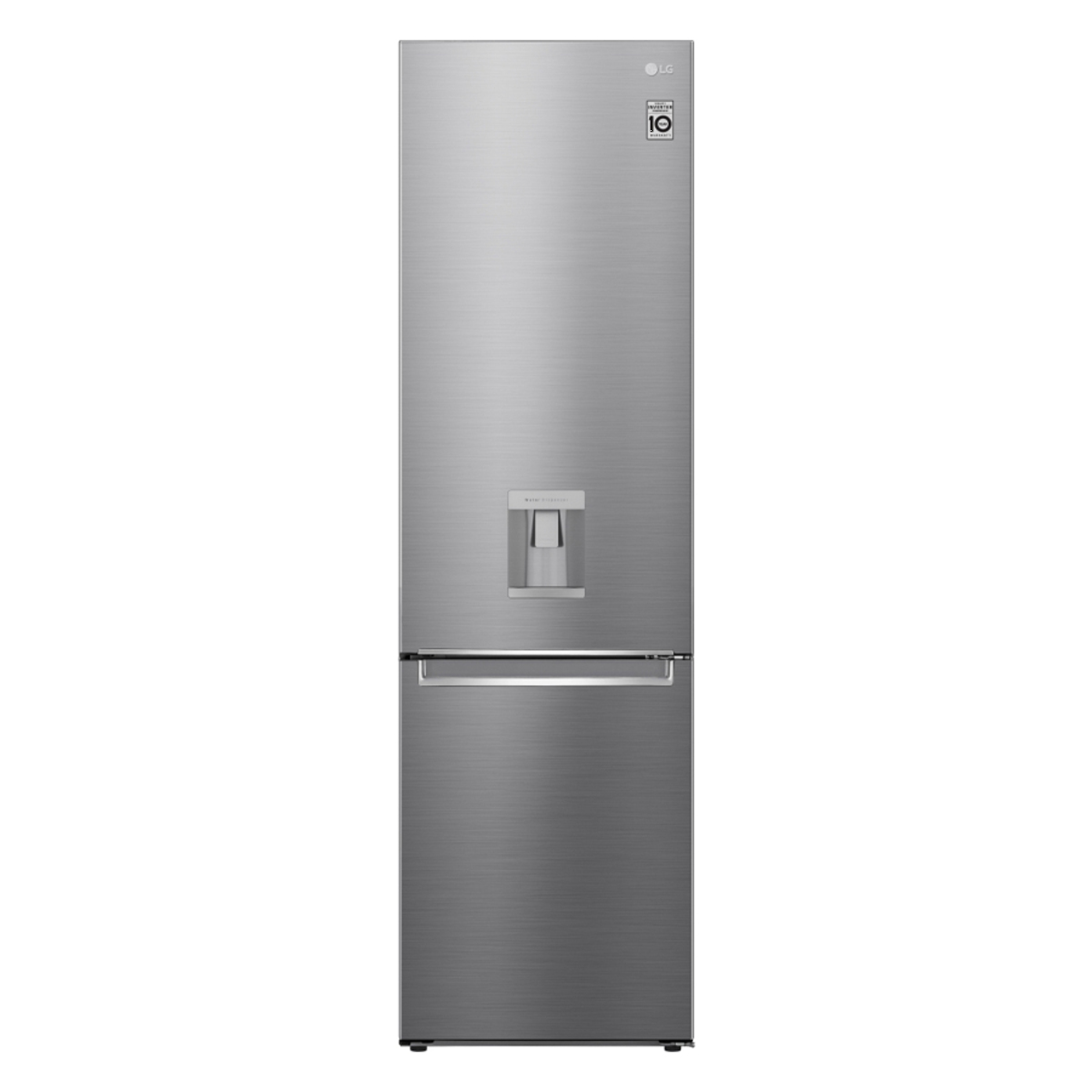 LG GBF62PZGGN D Rated 384L 60cm Tall Fridge Freezer, Stainless steel