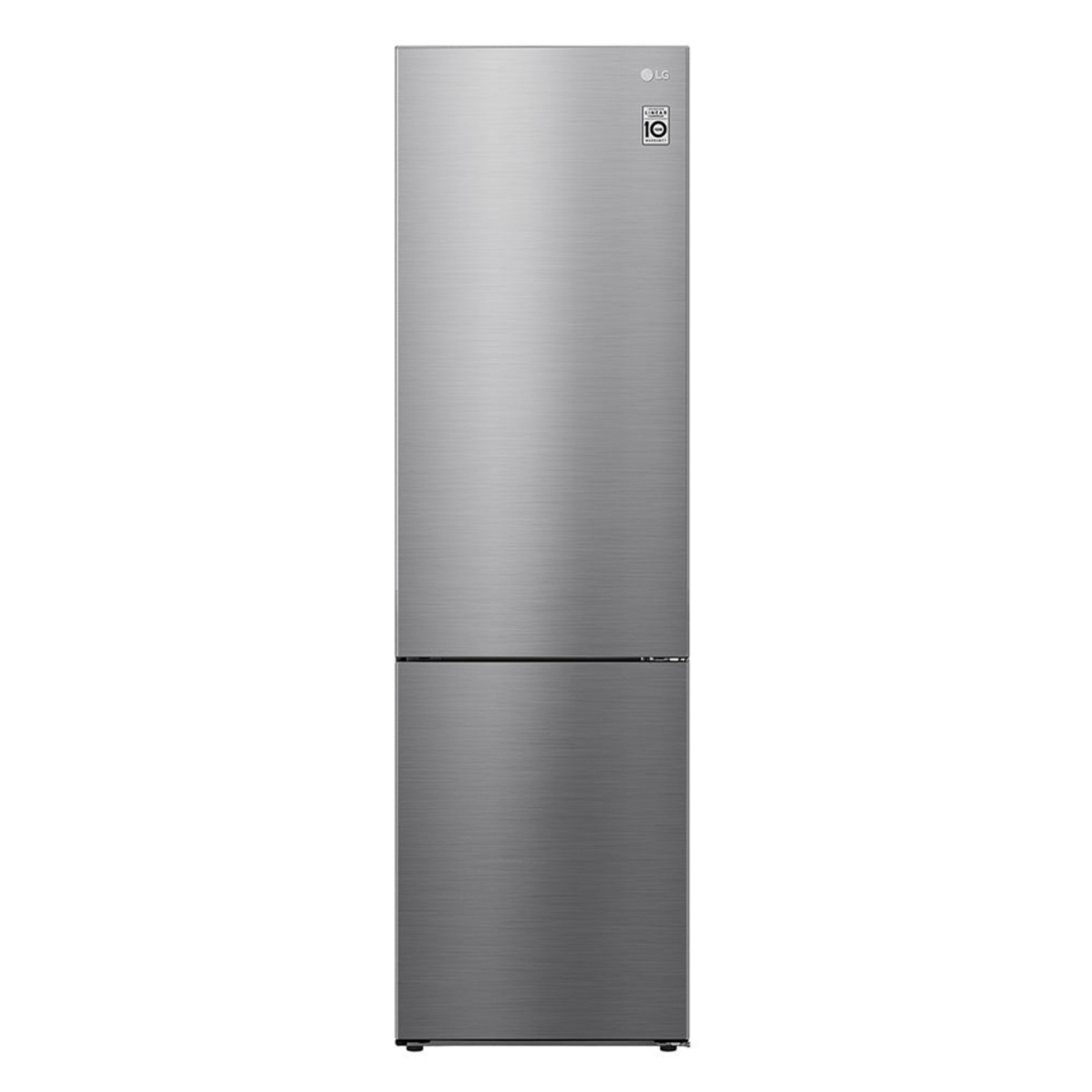 LG GBP62PZNBC B Rated 384L 60cm Tall Fridge Freezer, Stainless steel