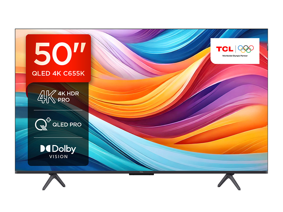 TCL 50C655K 50\" 4K QLED HDR Pro Android TV