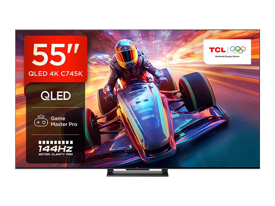 TCL 55C745K 55\" 4K QLED HDR Pro Google TV