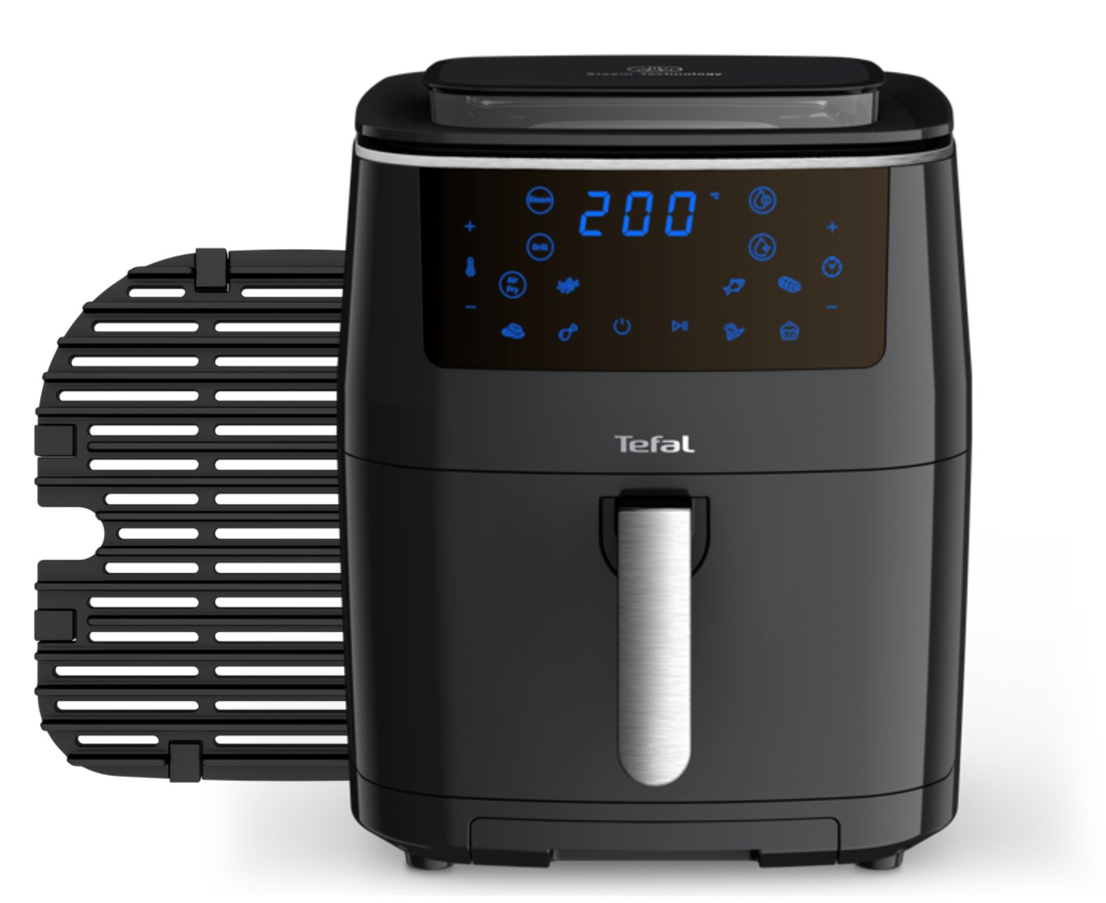 TEFAL FW201827 EasyFry 3 in 1 Air Fryer, Grill & Steamer, Black