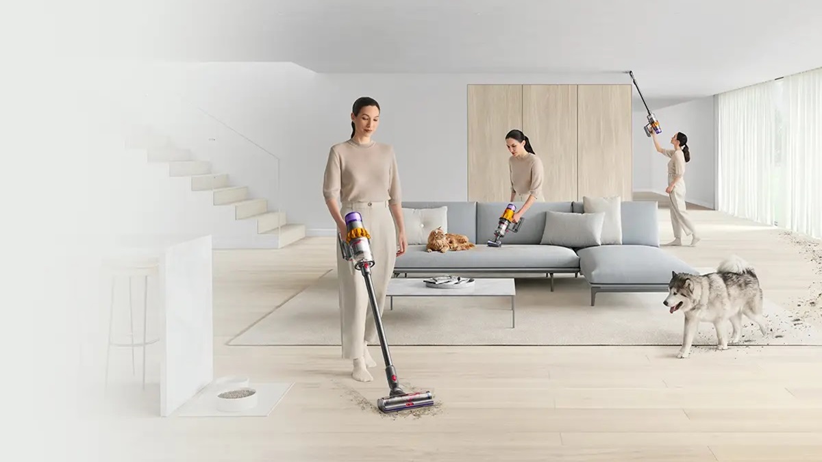 Dyson V15 Total powerful three in one cleaning.