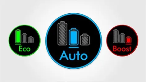 Power modes display.