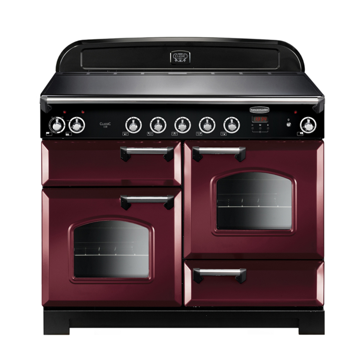 CLASSIC 110cm Induction Cooker Cranberry Chrome Trim