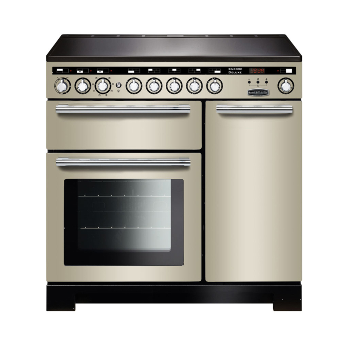 117320 ENCORE Deluxe 110cm Induction Range Cooker, Ivory/Chrome Trim