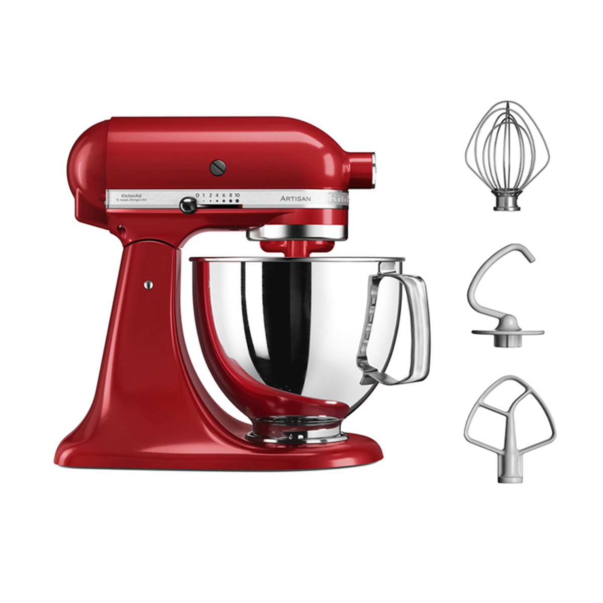 Kitchenaid Empire Red 4.8 Litre Artisan Stand Mixer,