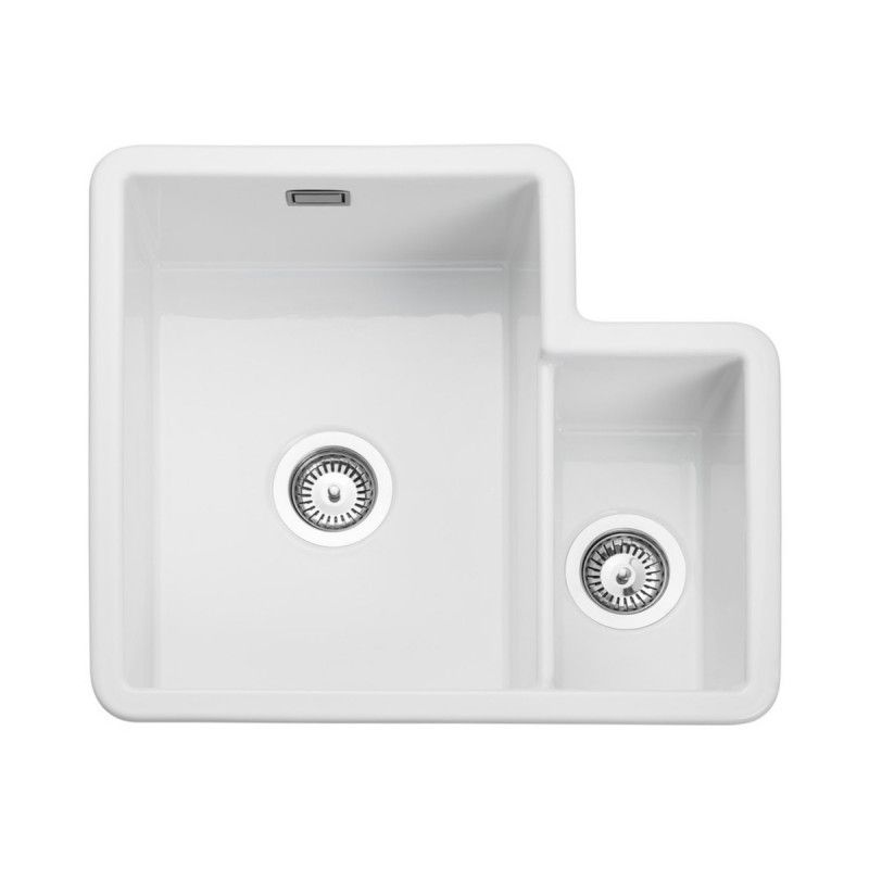 Rustique Fire Clay Ceramic Undermount 1.3 Bowls Sink