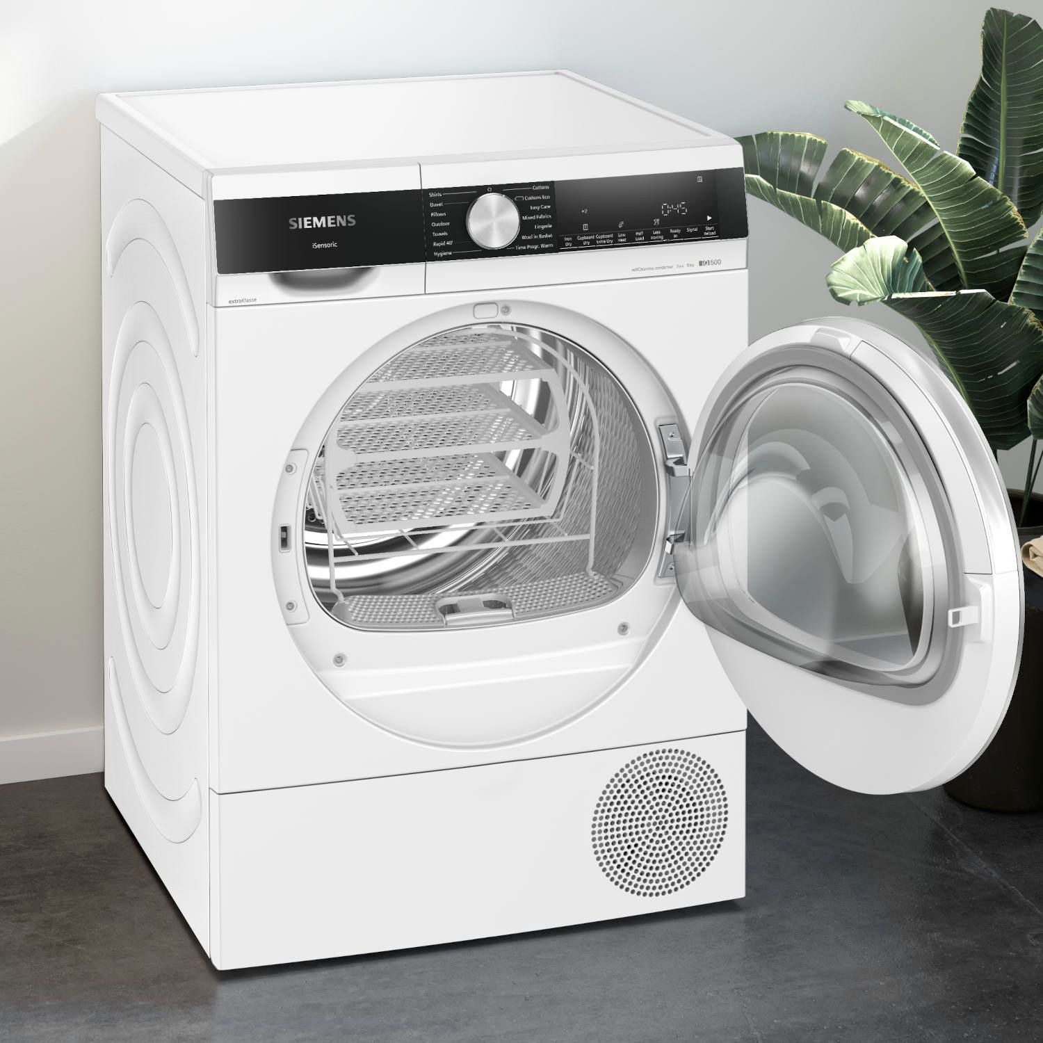 Siemens White Heat Pump Tumble Dryer, 9Kg