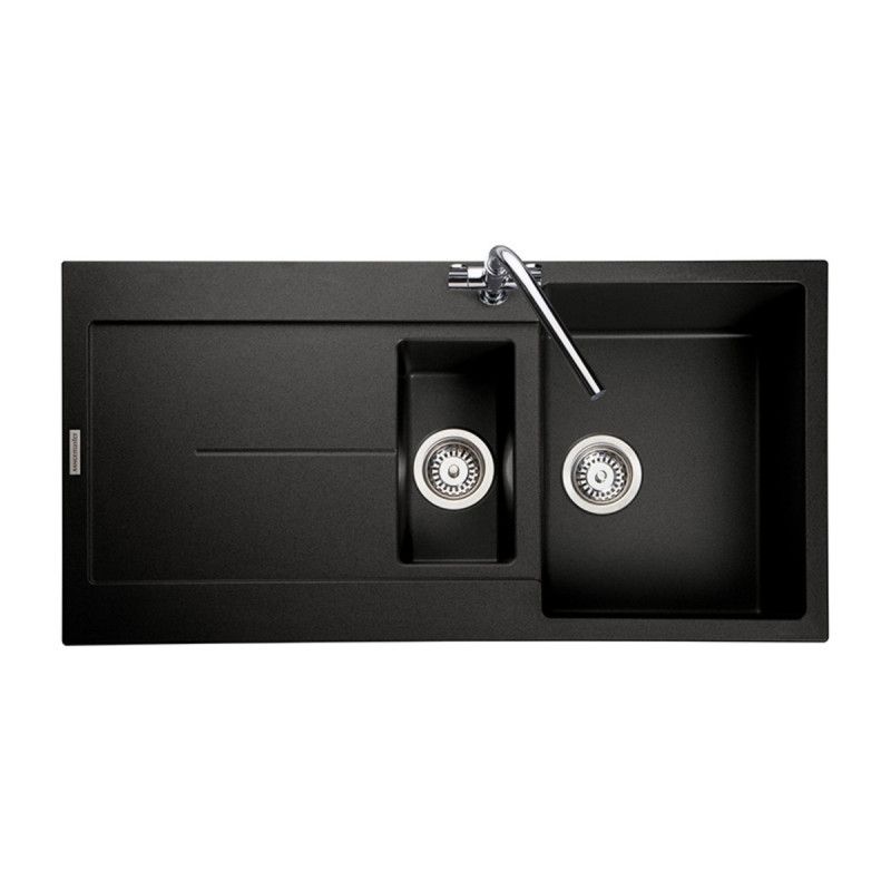 Scoria 1000mm Igneous Granite Inset Sink Ash