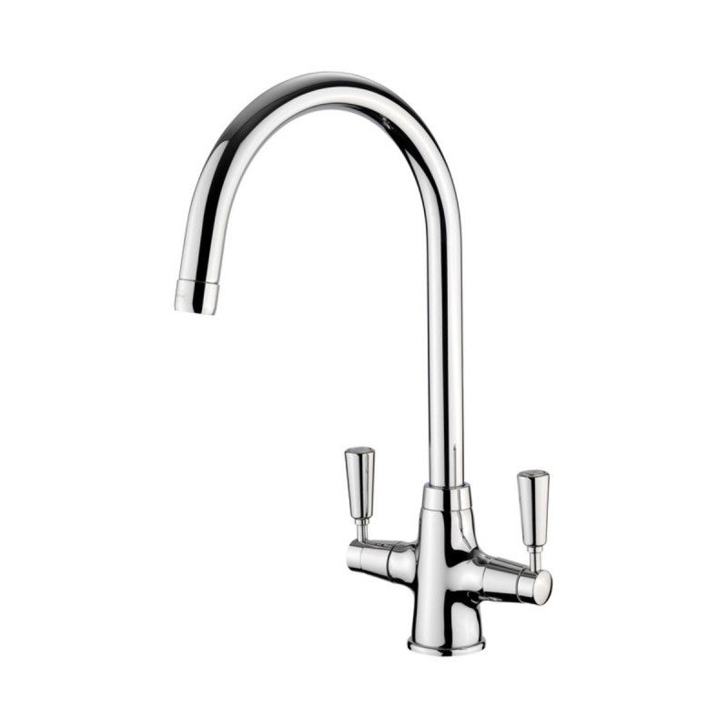Aquaclassic 2 Dual Lever Monobloc Tap, Chrome Finish