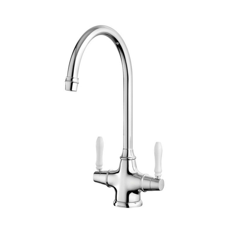 Belfast Dual Lever Monobloc Tap, Chrome finish