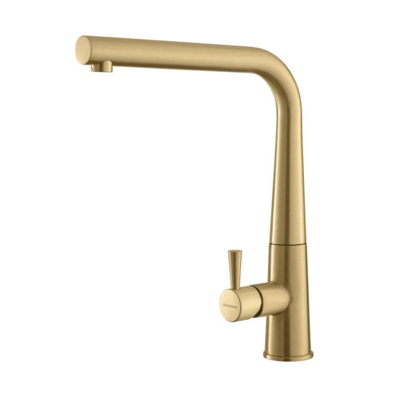 Conical Single Lever Monobloc Tap, Brushed Brass