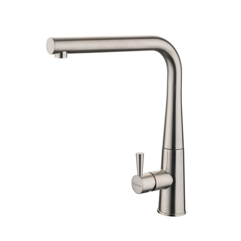 Conical Single Lever Monobloc Tap, Brushed Finish