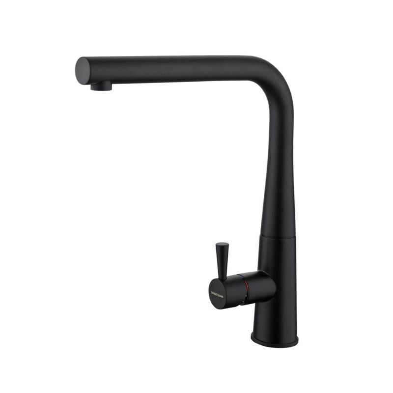 Conical Single Lever Monobloc Tap, Matt Black Finish