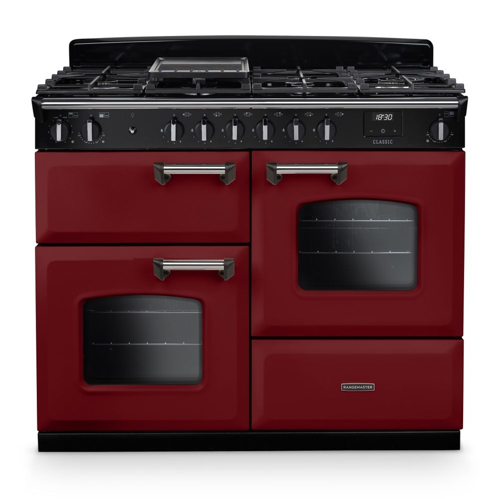 Classic OC 110cm Dual Fuel Cooker Bordeaux Chrome