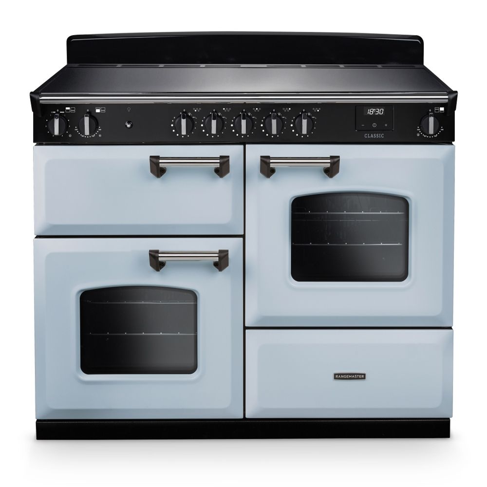 Classic OC 110cm Induction Cooker Misty Blue Chrome