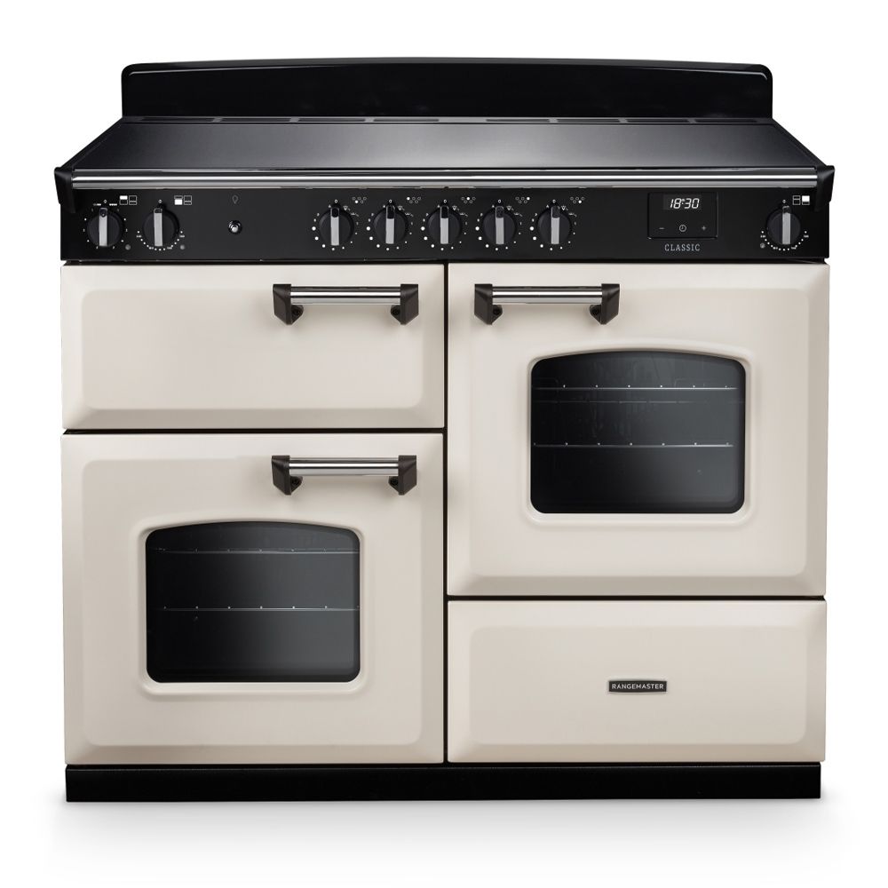 Classic OC 110cm Induction Cooker Pale Cream Chrome