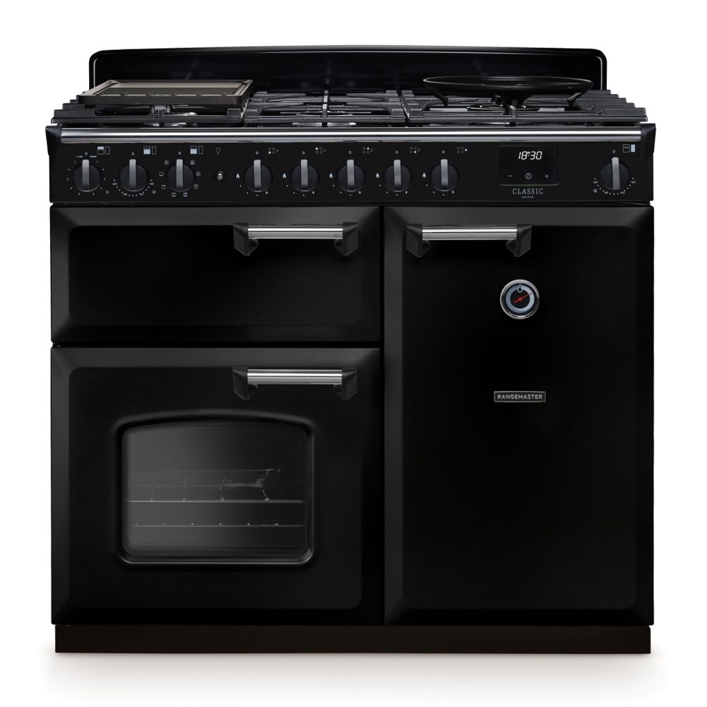 Classic Deluxe 100cm Dual Fuel Black Chrome