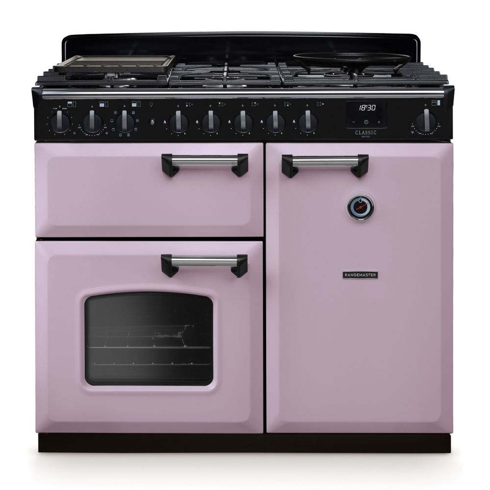 Classic Deluxe 100cm Dual Fuel Heather Chrome