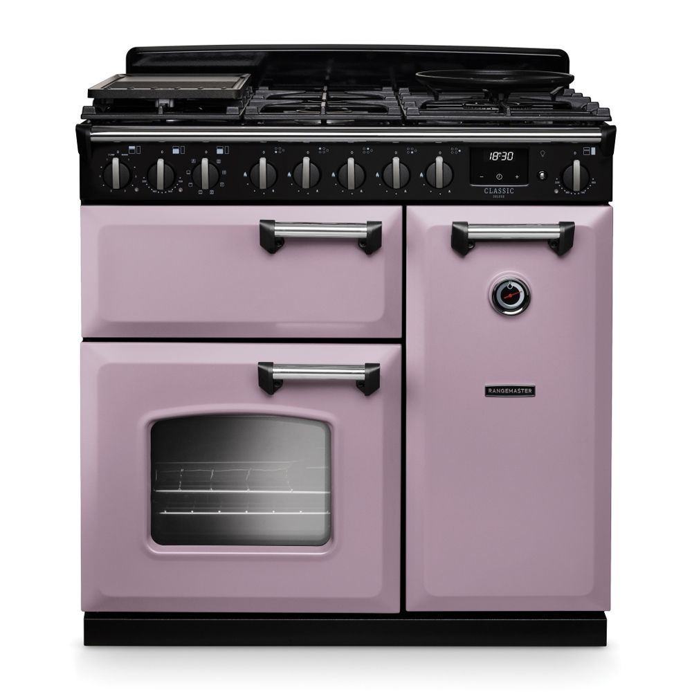 Classic Deluxe 90cm Dual Fuel Heather Chrome