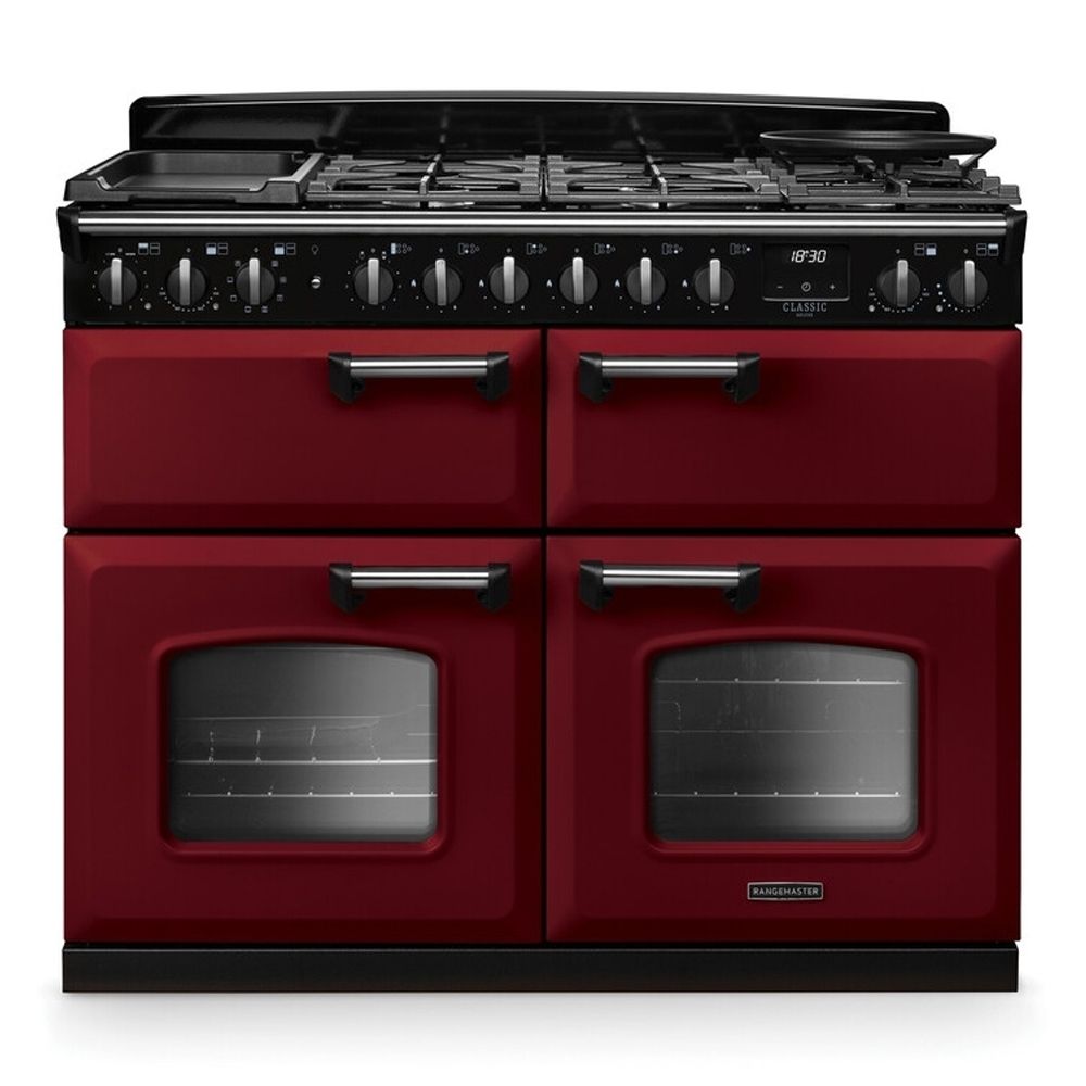 Classic Deluxe 110cm BC Dual Fuel Bordeaux Chrome