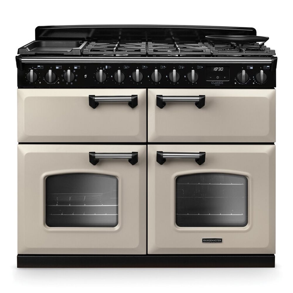 Classic Deluxe 110cm BC Dual Fuel Pale Cream Chrome