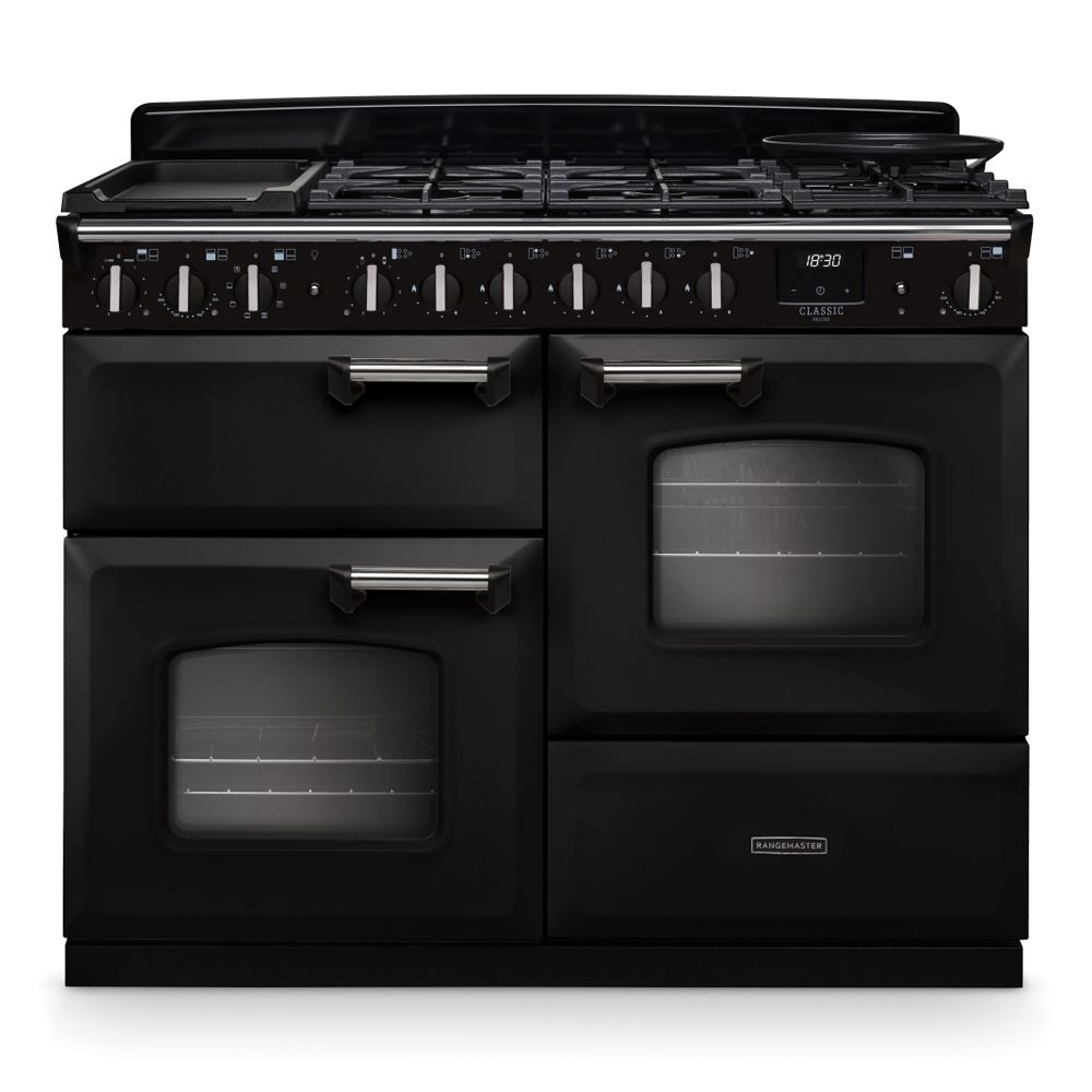 Classic Deluxe 110cm OC Dual Fuel Black Chrome